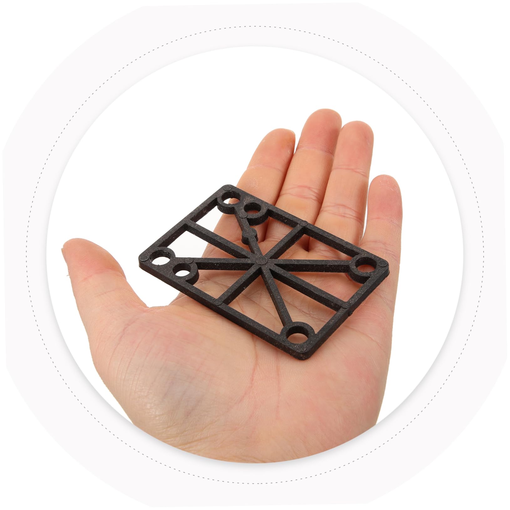 VANZACK Riser Pads for Skateboard Shock Absorption Skateboard Pads Damping Gaskets for Trucks