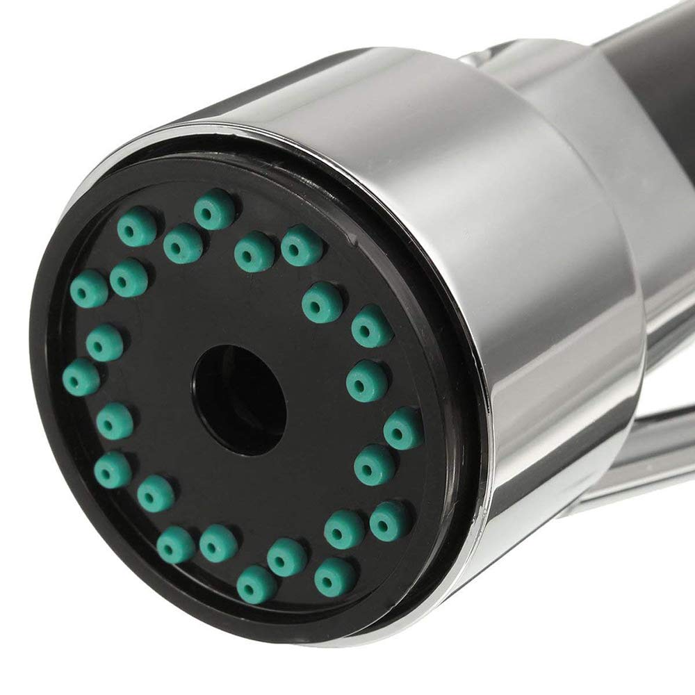 Grifo de cocina extraíble cabezal de rociador de repuesto para grifo de fregadero con conector G 1/2 para baño, cocina, cromo pulido, 1 función