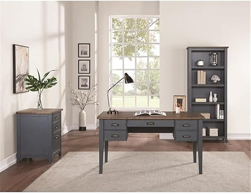 Miniatura 5 de BOWERY HILL Estantería de madera abierta de granja en madera azul