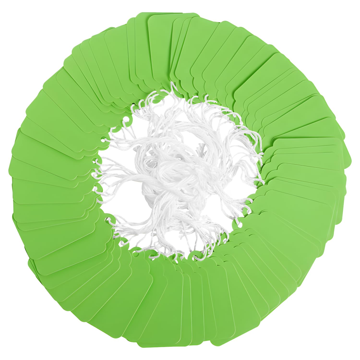 Brothersbox Green Price Tags 240pcs, Matte Tags with Strings Attached Marking Merchandise Hang Labels for Christmas Gifts Jewelry Clothing Garage Yard