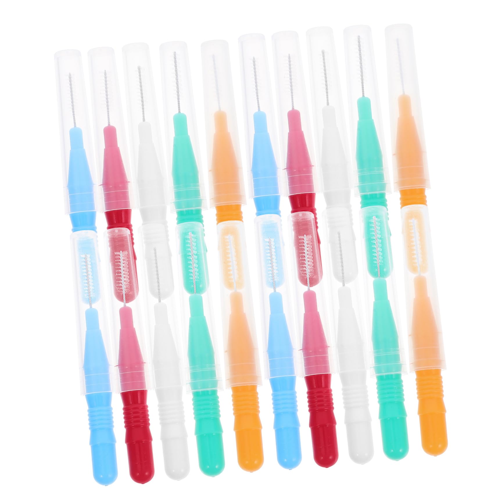 Ciieeo 50pcs Interdental Brush for Braces Cleaning Brush Picks for Cleaning Toothpicks for Braces for Oral Care