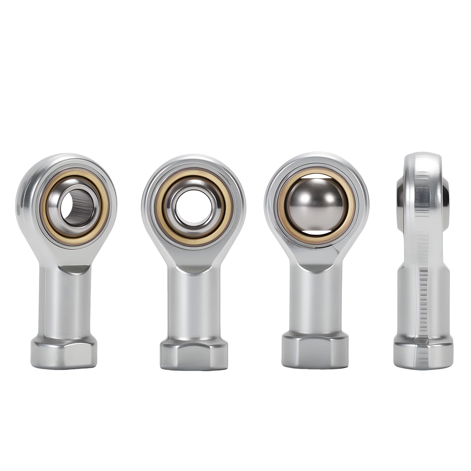 4Pcs Gelenkkopf Gelenkkopflager, M8 Gelenklage Innengewinde, Uniball Kugelgelenk, Rechtsgewinde Gelenklager für Sphärische Gleitstangenenden