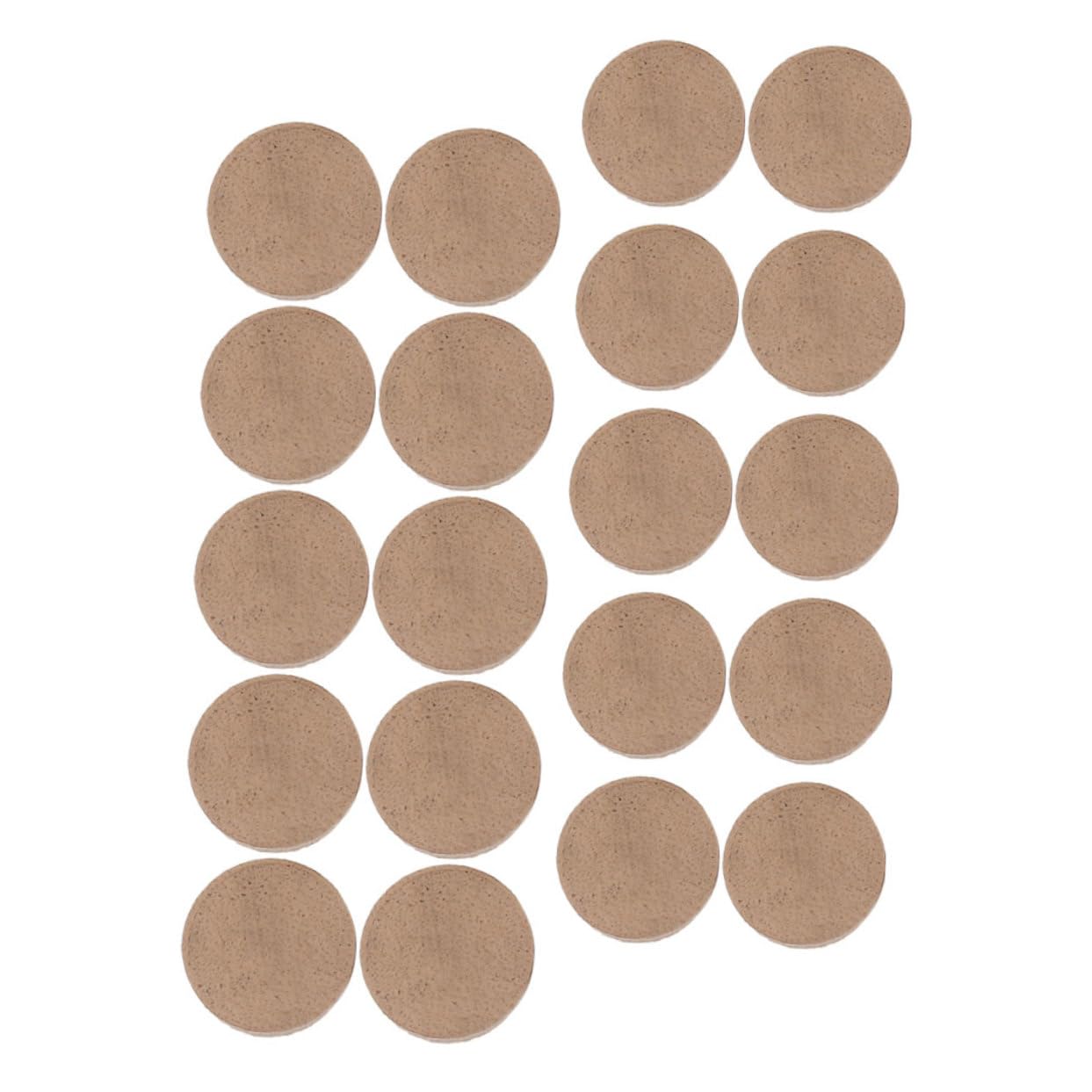 BESTonZON 20pcs Leather Tips for Pool Cues Billiard Stick Replacement Tips Easy to Install Lightweight Pool Necessity for Beginners Professionals