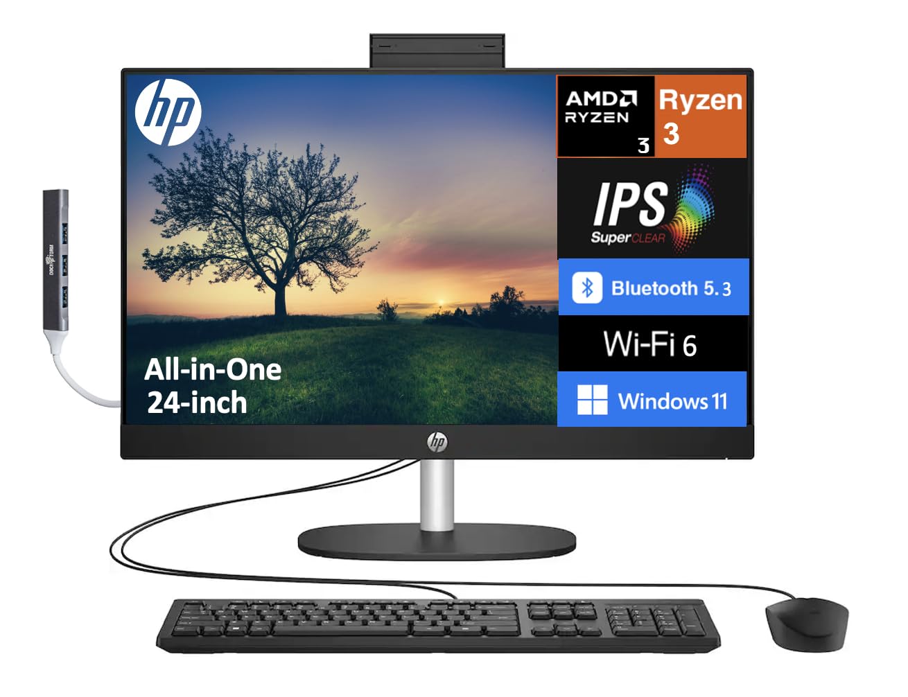 高性能 HP 24-a270jp i7 8G HDD1TB 24型 FHD 良品 Pavilion HP all-in-one 24-X015JP Microsoft Office 2019 Ci7(7700T