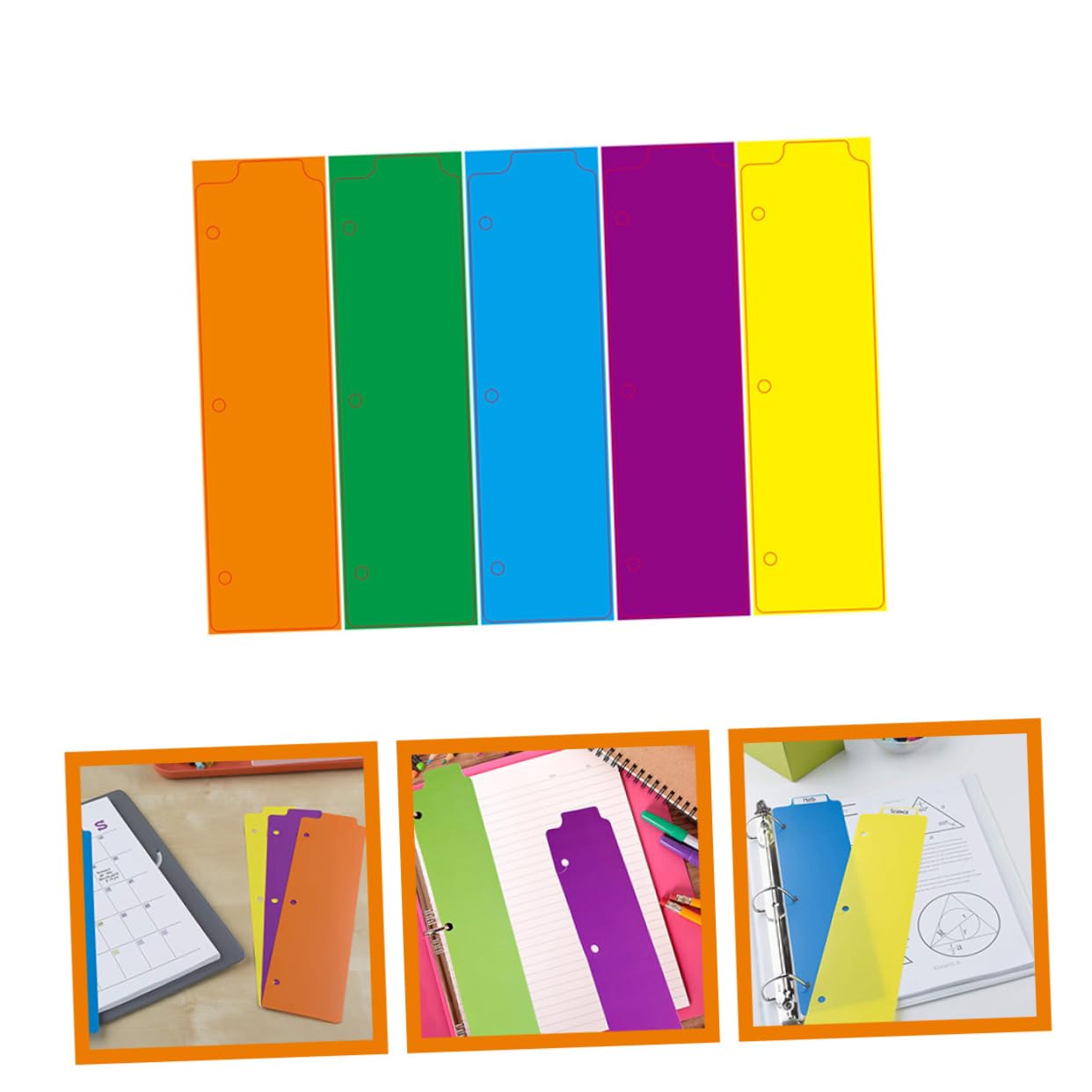 60pezzi Divisori Per Raccoglitori Professionali Etichette Colorate Per Note e Documenti Per e Organizzazione Notebook