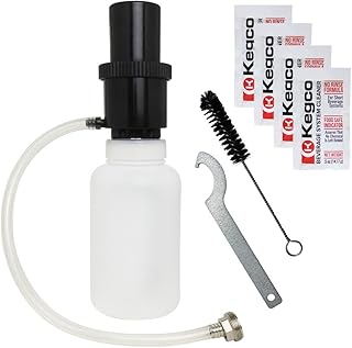 Kegco BF CK-1P04 Beer Line Cleaning Kit Bottle with 4 0.5-oz Packets of Cleaner, 1 quart, Black