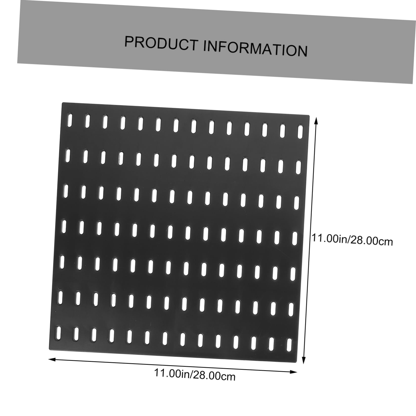 Cabilock Pegboard Wall Organizer Kit 11x11in Adhesive Mount Home Office Kitchen Bathroom Storage Rack Craft Room Abs Material