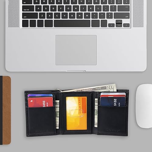 Miniatura 5 de Dickies Cartera triple de cuero para hombre