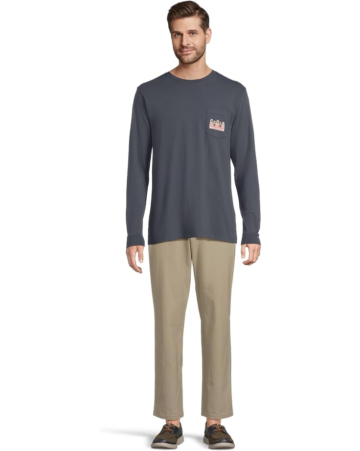 Vineyard Vines Ghost Pups Logo Box Long-sleeve Pocket Tee - #5 of 5