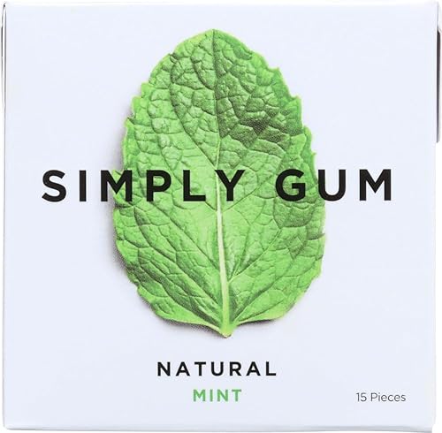 Simply Gum All Natural Gum - Mint - Casе оf 12-15 Cоunt - Bulk Buy