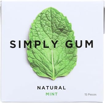 Simply Gum All Natural Gum - Mint - Cas f 12-15 Cunt - Bulk Buy
