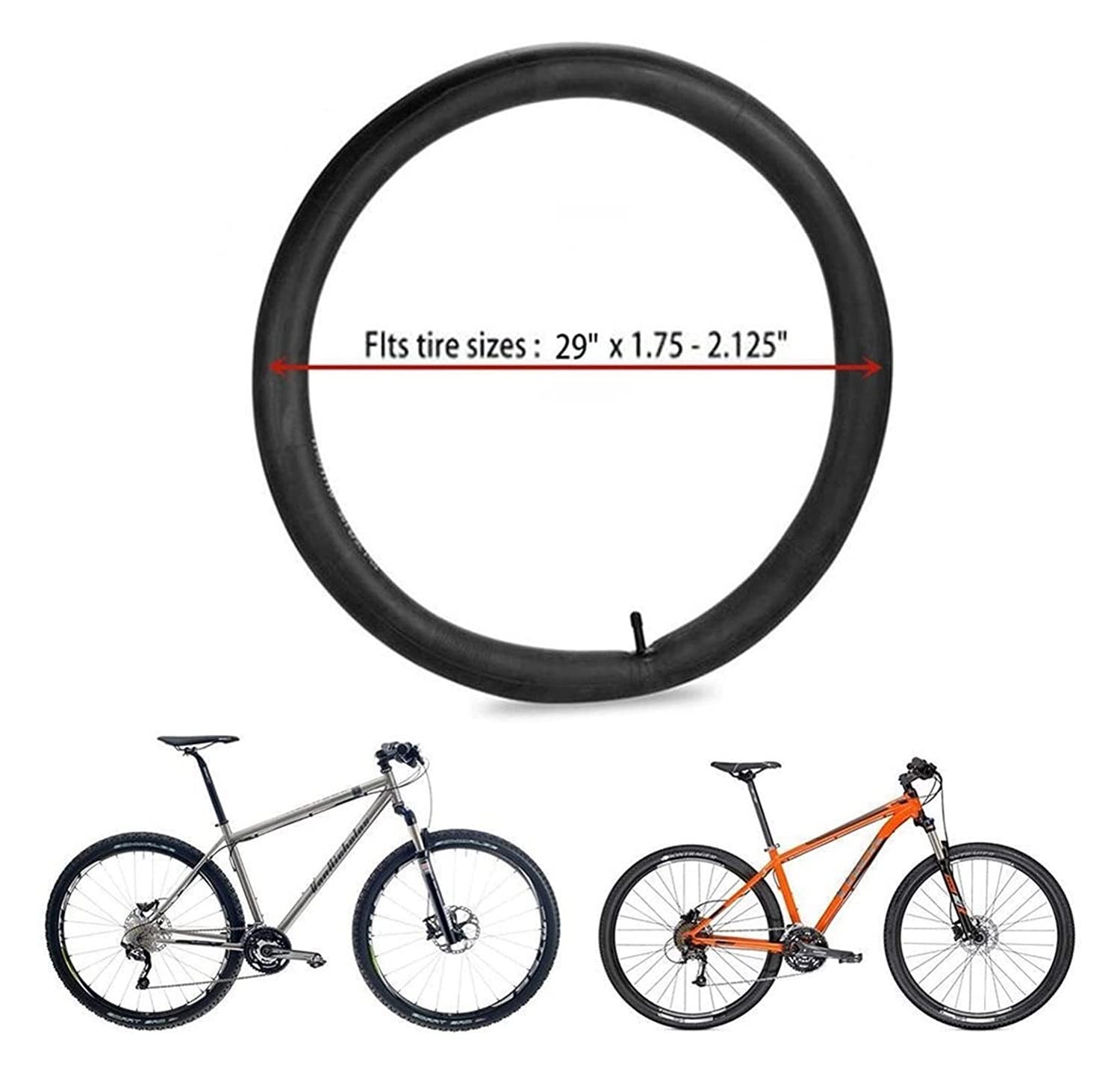 Wymienne dętki do rowerów szosowych, dysza roweru górskiego, 29 cali, opony rowerowe jazdy na świeżym powietrzu, akcesoria górskich (czarne)