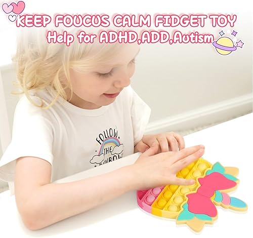 Miniatura 5 de Paquete de 12 juguetes para ansiedad de unicornio fluorescente, juguetes para ansiedad a granel para niños, estudiantes, premios de aula,