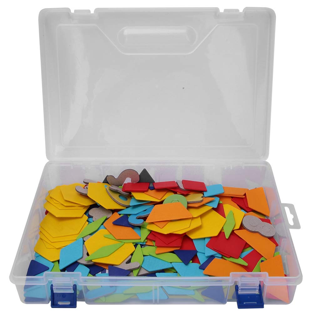 Ubersweet® Geometry Blocks, Edge Hook Ups Design Burr Free Educational Colorful Children Geometry Blocks for More Than 3 Years Old for Home |