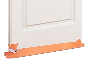 36" Under Door Draft Stopper Fox Design Stuffed Animal for Noise and Draft Blocking