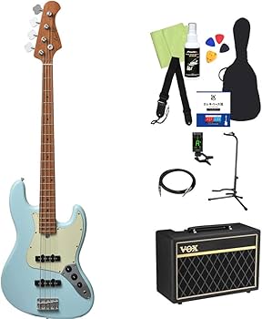 Amazon | Bacchus BJB-1-RSM/M ベース 初心者12点セット 【VOXアンプ付