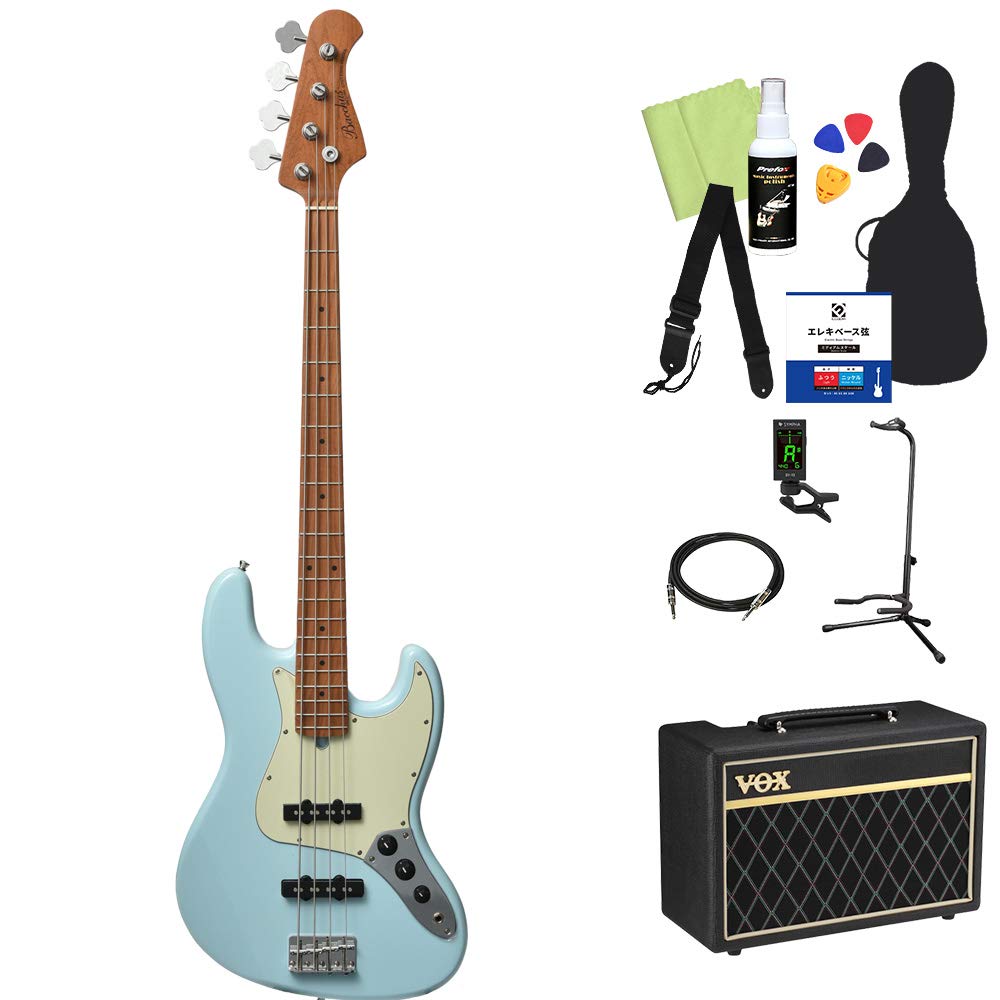 Amazon | Bacchus BJB-1-RSM/M ベース 初心者12点セット 【VOXアンプ付