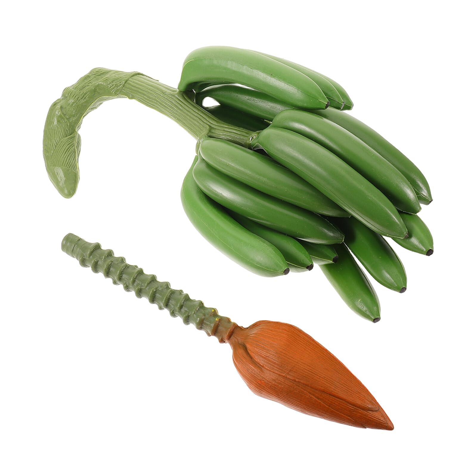 Fausse Grappe de Bananes Vertes en Plastique, Modèle Réaliste de 1 Pièce