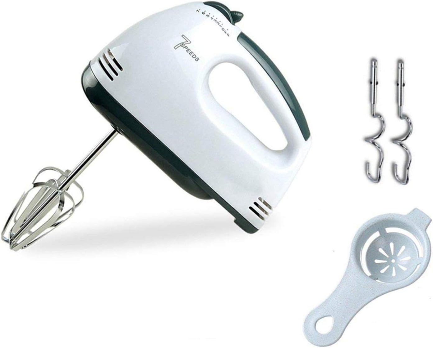 Electric Hand Mixer Mini High Power Stainless Steel Electric Egg Beater Dough Mixing Machine Egg Divider Tools