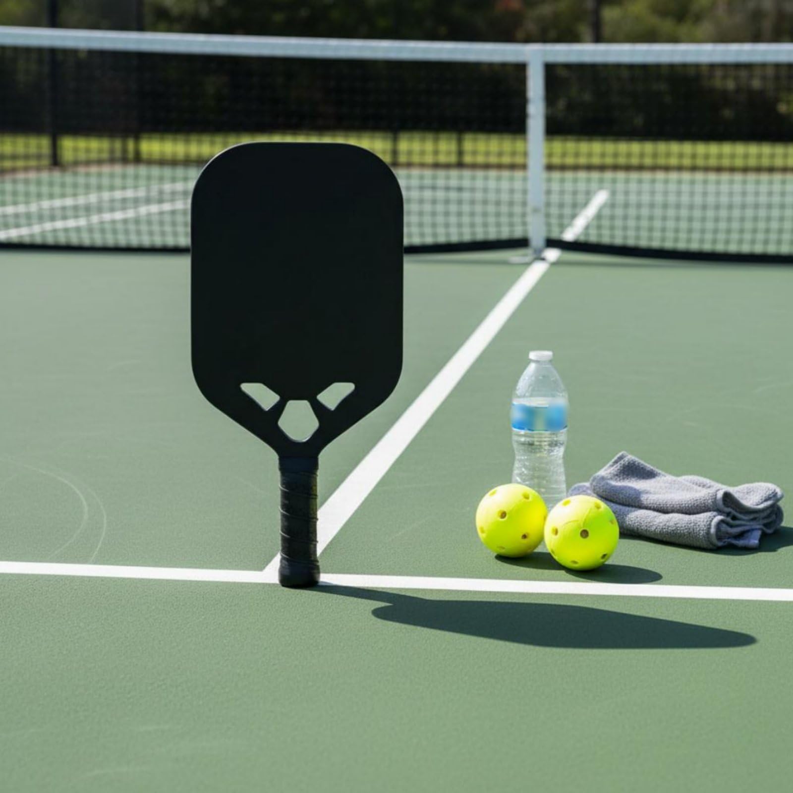 Racchetta Pickleball Pagaia Racchetta Padel Racchetta Sport Racchetta Torneo in Fibra di Carbonio con Telaio Rigido a Stampaggio Unificato Presa
