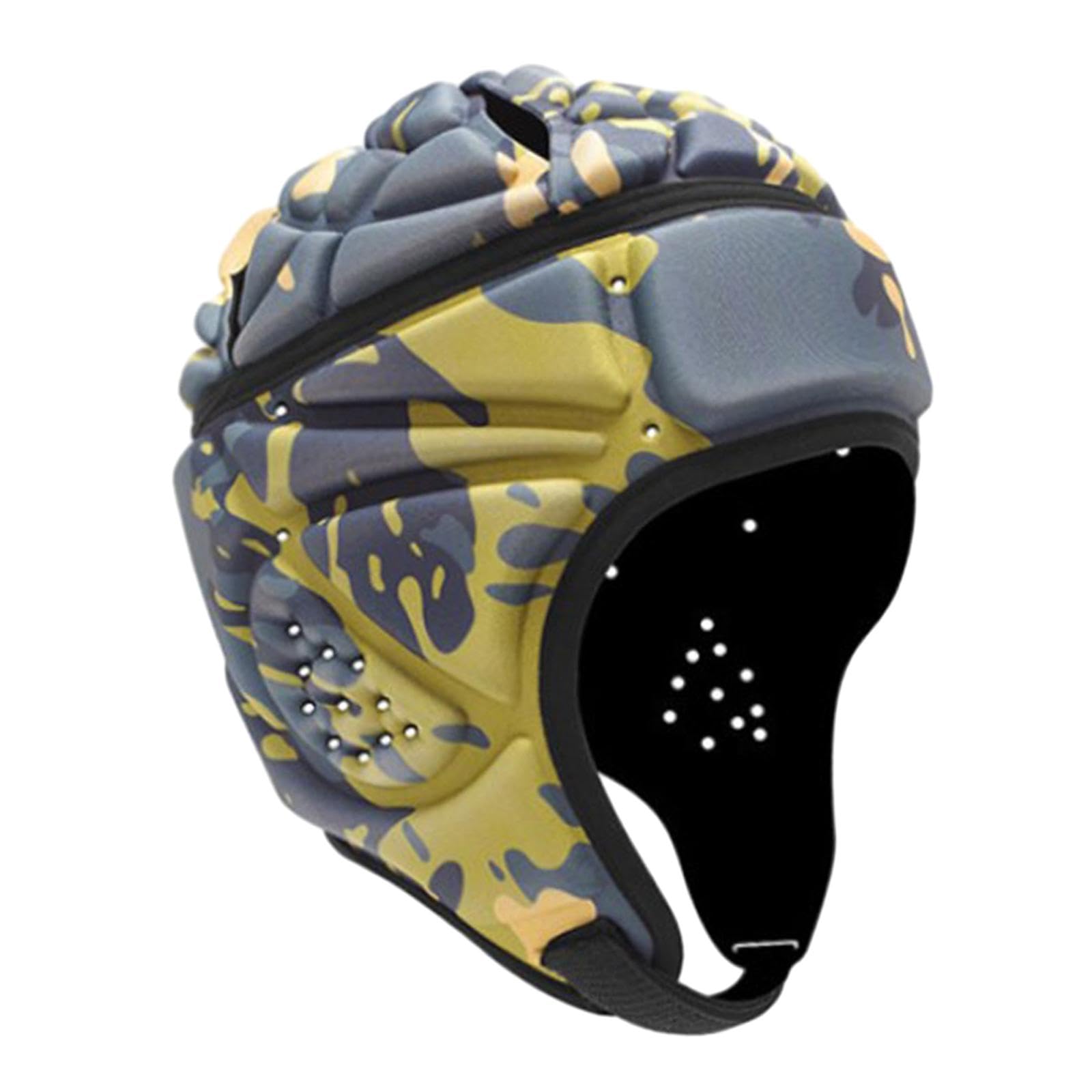 Oshhni Casque De Rugby Enfant – Rembourrage Choc, Bandes Réfléchissantes, Mentonnière Réglable (tour De Tête 53 Cm)