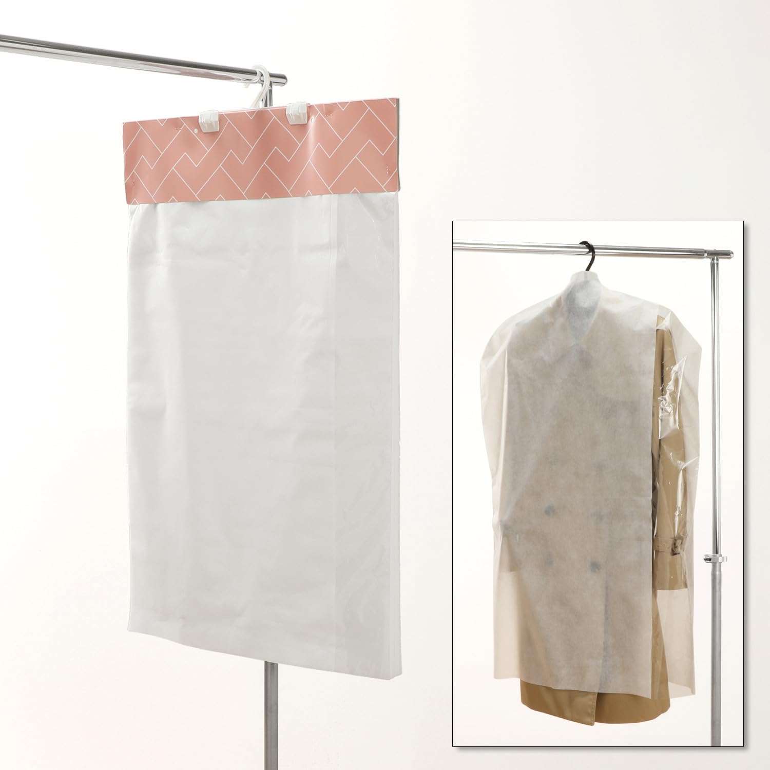 クラレトレーディン 消臭＆抗菌防臭！ブロック式洋服カバー ショートとロング Amazon｜kuraray クラレトレーディング 消臭＆抗菌防臭！ ブロック式