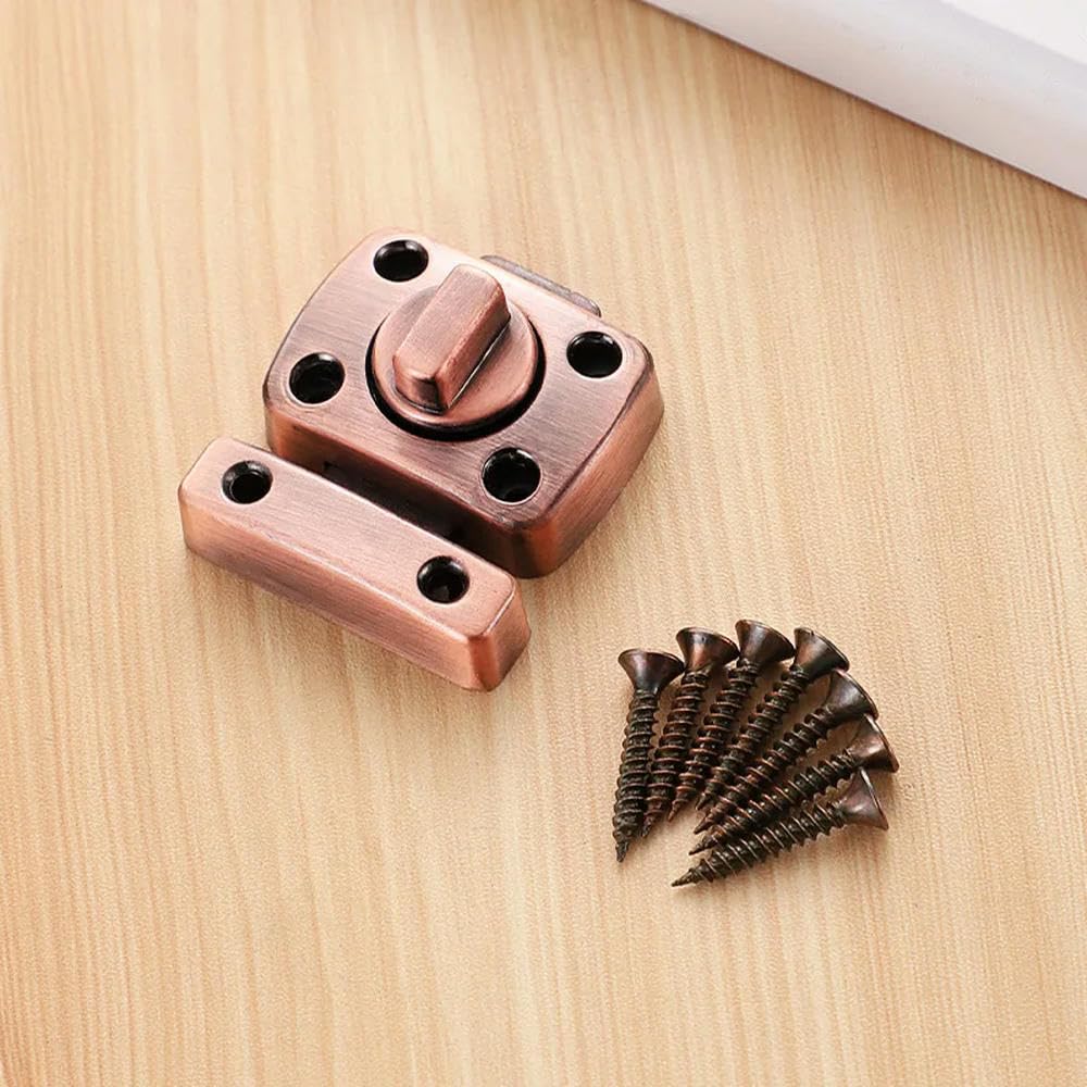 Ydhsikk Small Size D Door Lock Bolt, Zinc Alloy Gate Lock Door Latch Bolt For Sliding Door Toilet Hotel Bathroom Multicolor(Small Size D)