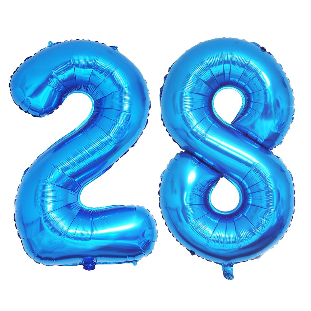 Foil Globo Número 5 Azul 40" (101cm), Inflable Helio o aire, Gigante Numeros 0-9, 10-19, 20-29, 30-100, Grande Globos Decoración para La Boda Aniversario y Cumpleaños Fiestas — view 679