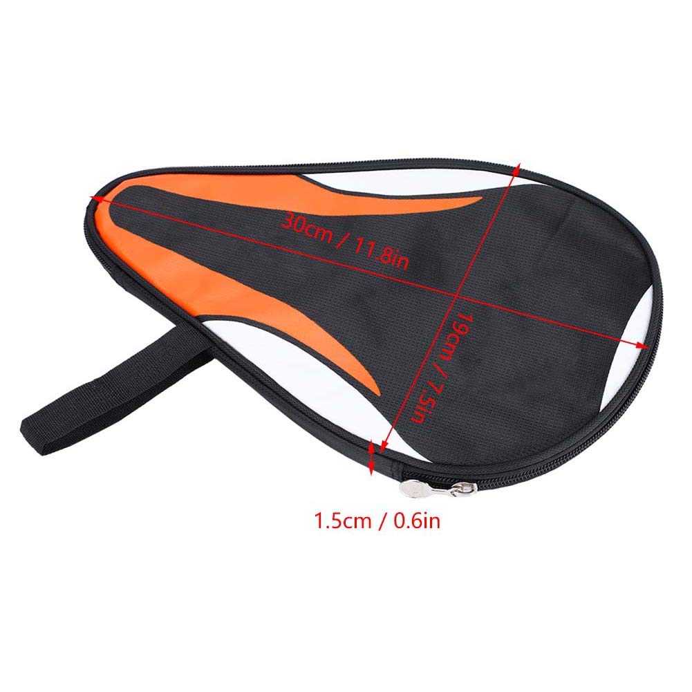 Image secondaire de Alomejor Étui de Tennis de Table Grande Capacité Sac de Raquette de Tennis de Table en Forme de Gourde Table Pong Accessoire(Ora