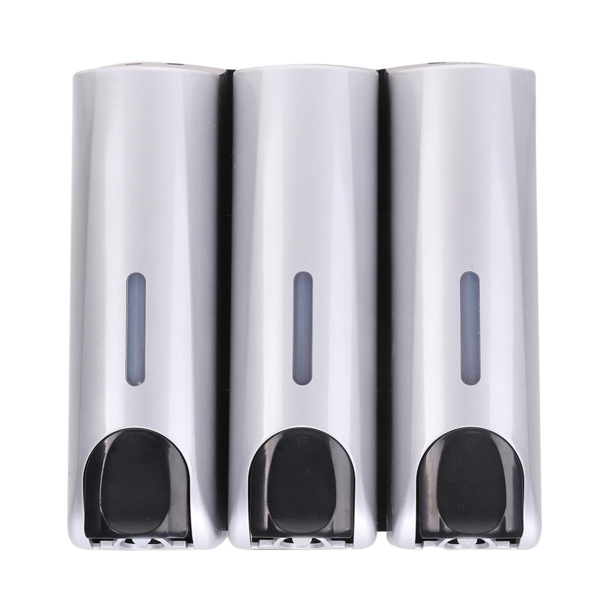 Gadpiparty Dispenser di Sapone Liquido a Parete Tre Scomparti, Leggero e Facile da Installare, in Metallo e Plastica, Porta Shampoo per Doccia per Uso Domestico