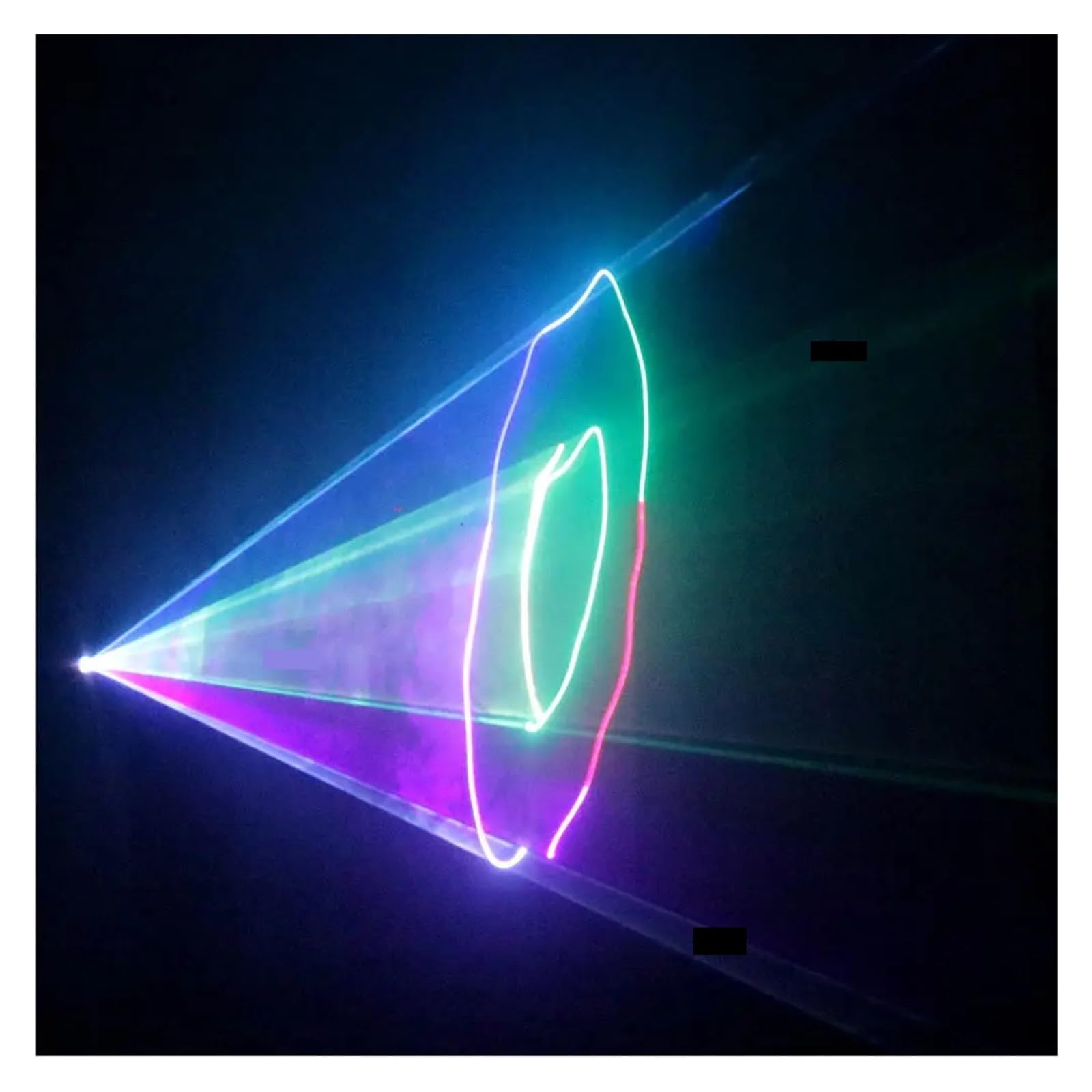 Luci per Feste, Luci di proiezione del suono o scanner di animazione a colori RGB da 500 mW for la discoteca DJ Party Show Illuminazione di proiezione del fascio