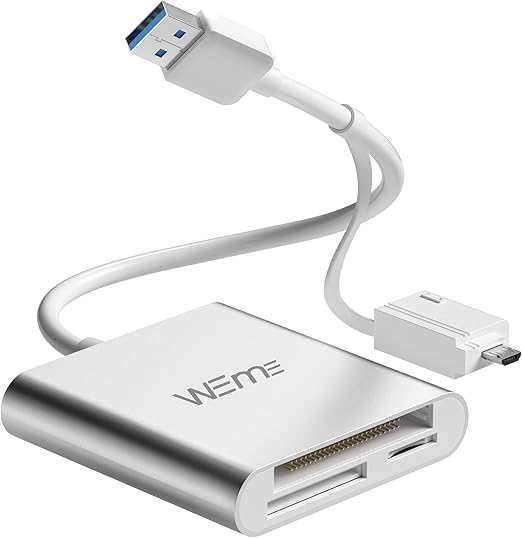Compact Flash CF Card Reader, WEme Aluminum USB 3.0 Micro