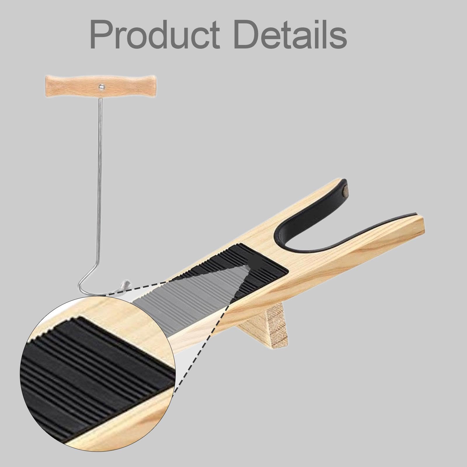Tira Stivali in Legno Pratico Rimuovi Scarpe Calzascarpe Multifunzione Ampio per Scarpe E Stivali Adatto a Donna Anziani Casa Veicolo