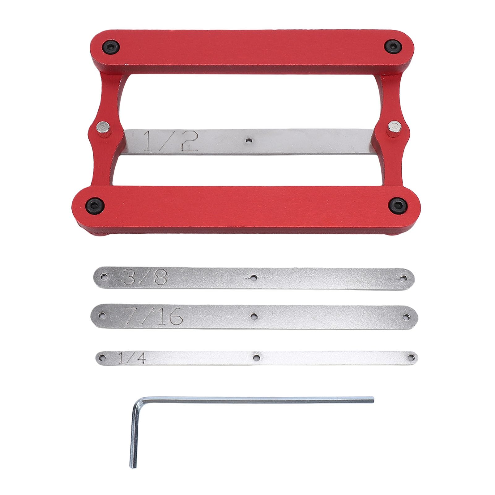 Walfront Calibro di Centraggio per Falegnameria, Strumento Autocentrante | Aste in Acciaio Inox, Dima CNC di Precisione per Fori e Linee Parallele
