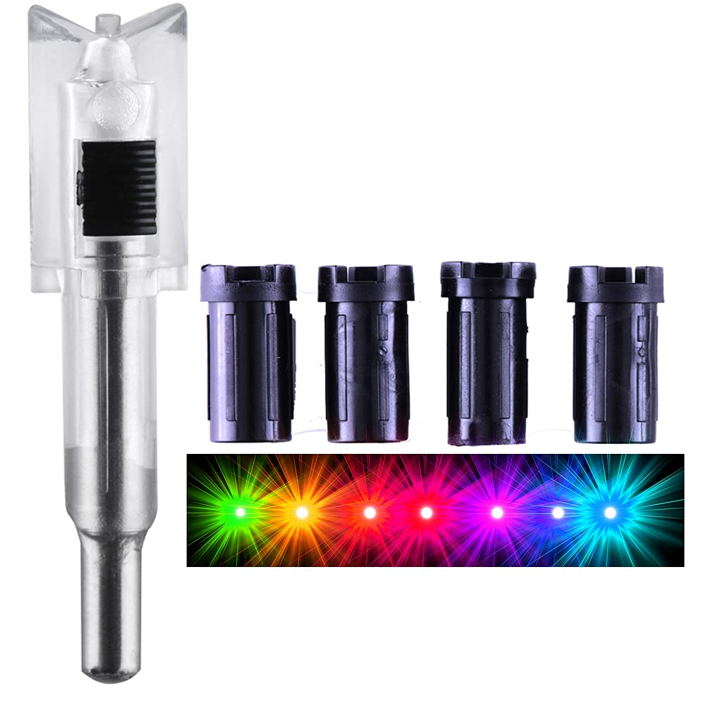 Lighted Nocks for Crossbow Bolts 3PCS with ON/Off Switch - Universal Fit for Bolts with .285"/.297"/.300"/.305" Bushings Led Nocks