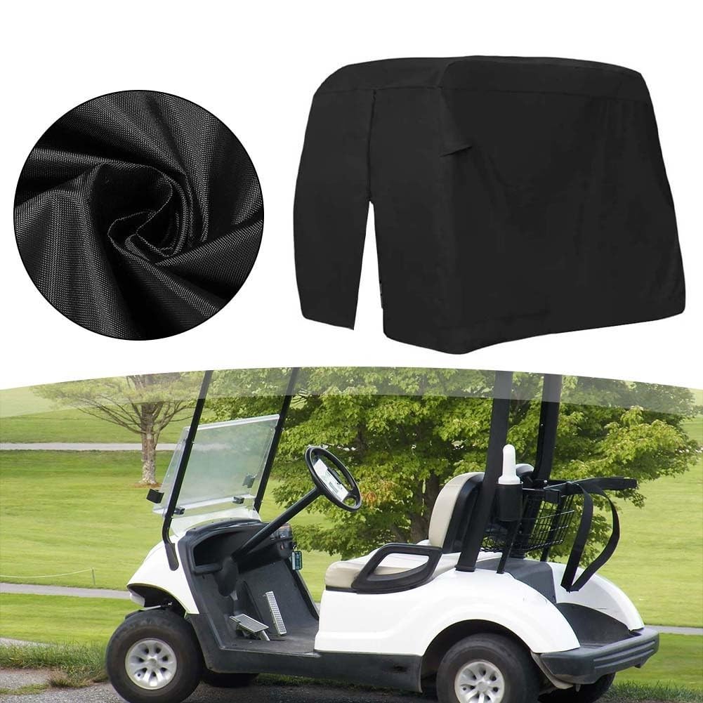 Copertura impermeabile per carrello da golf, copertura resistente per carrello da golf, teloni per auto, in tessuto Oxford 420D, per la maggior parte dei carrelli da golf (285 x 122 x 185 cm)