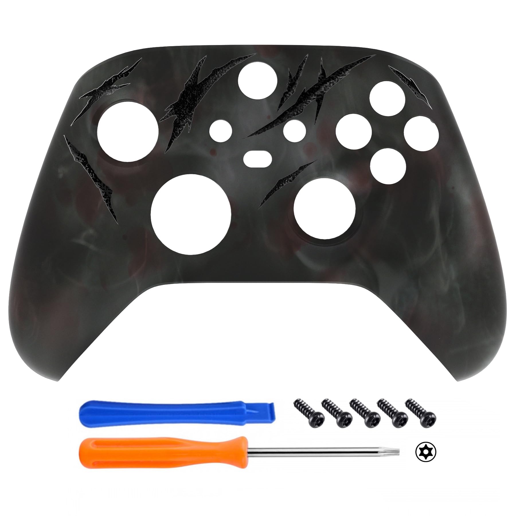 eXtremeRate Replacement Shell for Xbox Series X|S Controller - Unleash Your Style - Blood Mist Custom Acessories Skin Front Housing Cover for Xbox Core Controller Wireless - No Console - 3
