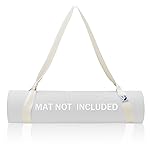 Slim Panda Yoga Mat Straps for Carrying, Adjustable Yoga Mat Carrier Sling Fits All Mats(Mat Not Included)(Milk White)