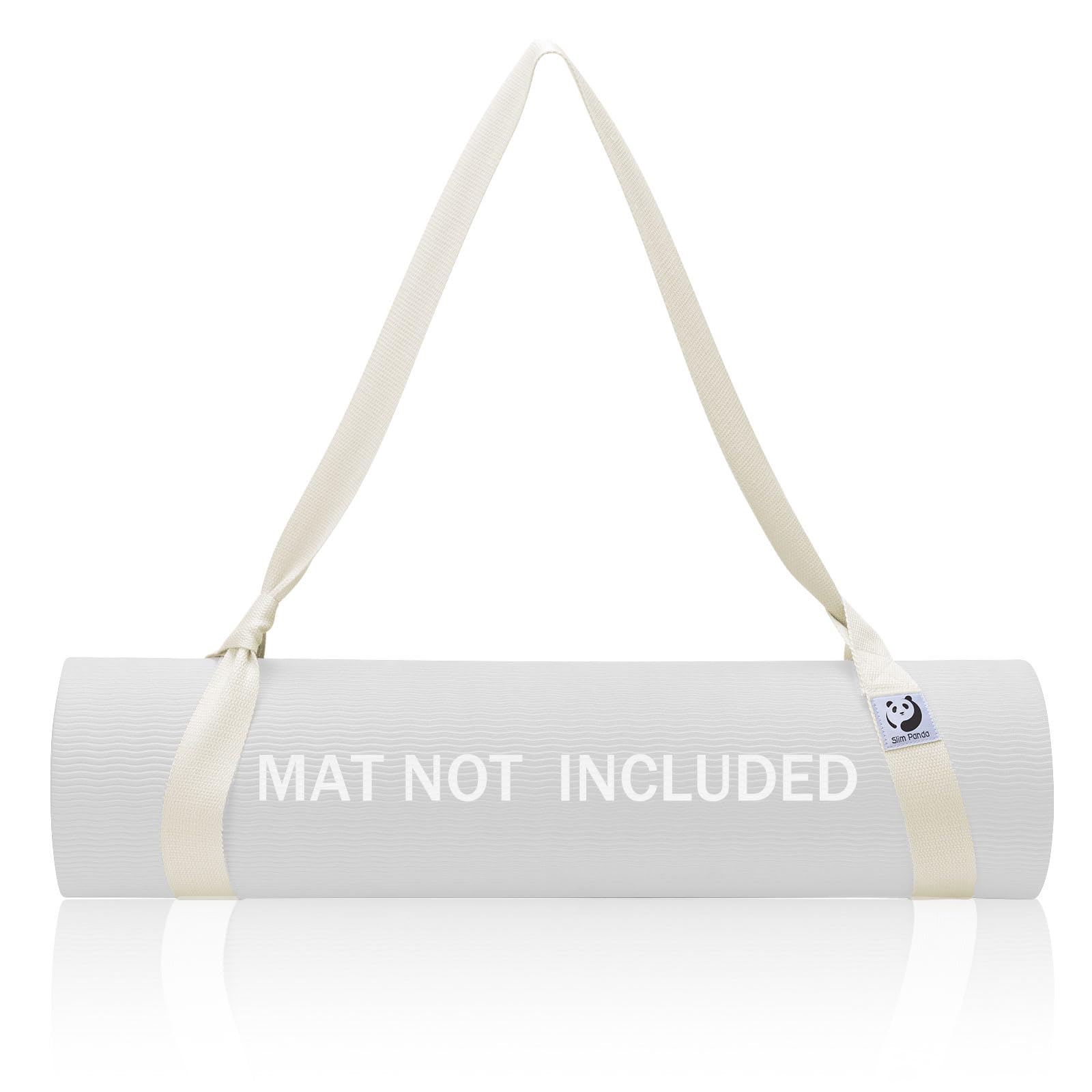 Slim Panda Yogamatte Tragegurt aus Baumwolle, 180CM Verstellbare Yogamatten Carrying Strap für alle Yogamatten Größen, Elastisch Yoga Gurt für Pilates,Dehnen und Fitness (Yoga Mat Not Included)