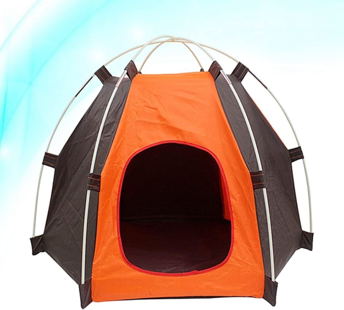ORFOFE Portable Pet Tent for Small Dogs Cats Foldable Oxford Outdoor Indoor Dog House Lightweight Easy to Clean for Medium-Sized Pets Comfortable and Ventilated Design