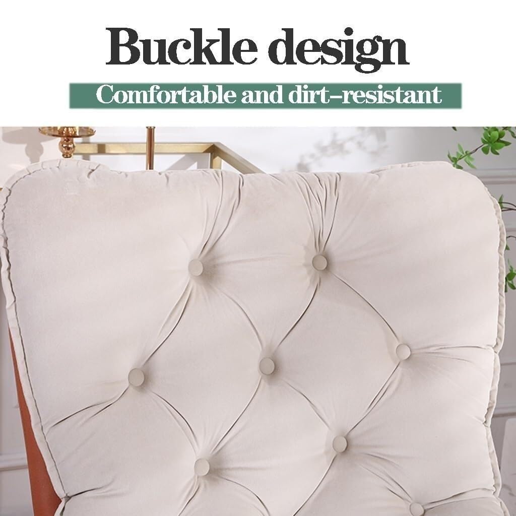 Generisch Moderner Schaukelstuhl mit Hocker – Bequemer Grauer Schaukelstuhl für Wohn- und Schlafzimmer, ideal zum Entspannen, Lesen und Relaxen.