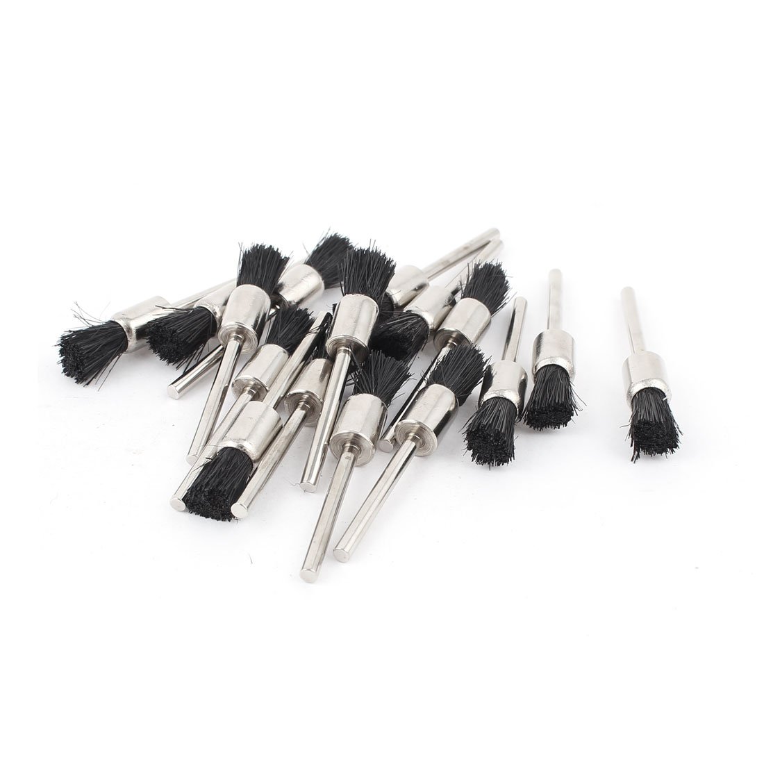 Aexit 11-teiliges Stift-Polierbürsten-Set – 3 Mm Schaft, Weiße Borsten – Zum Polieren, Entgraten & Reinigen Von Metall