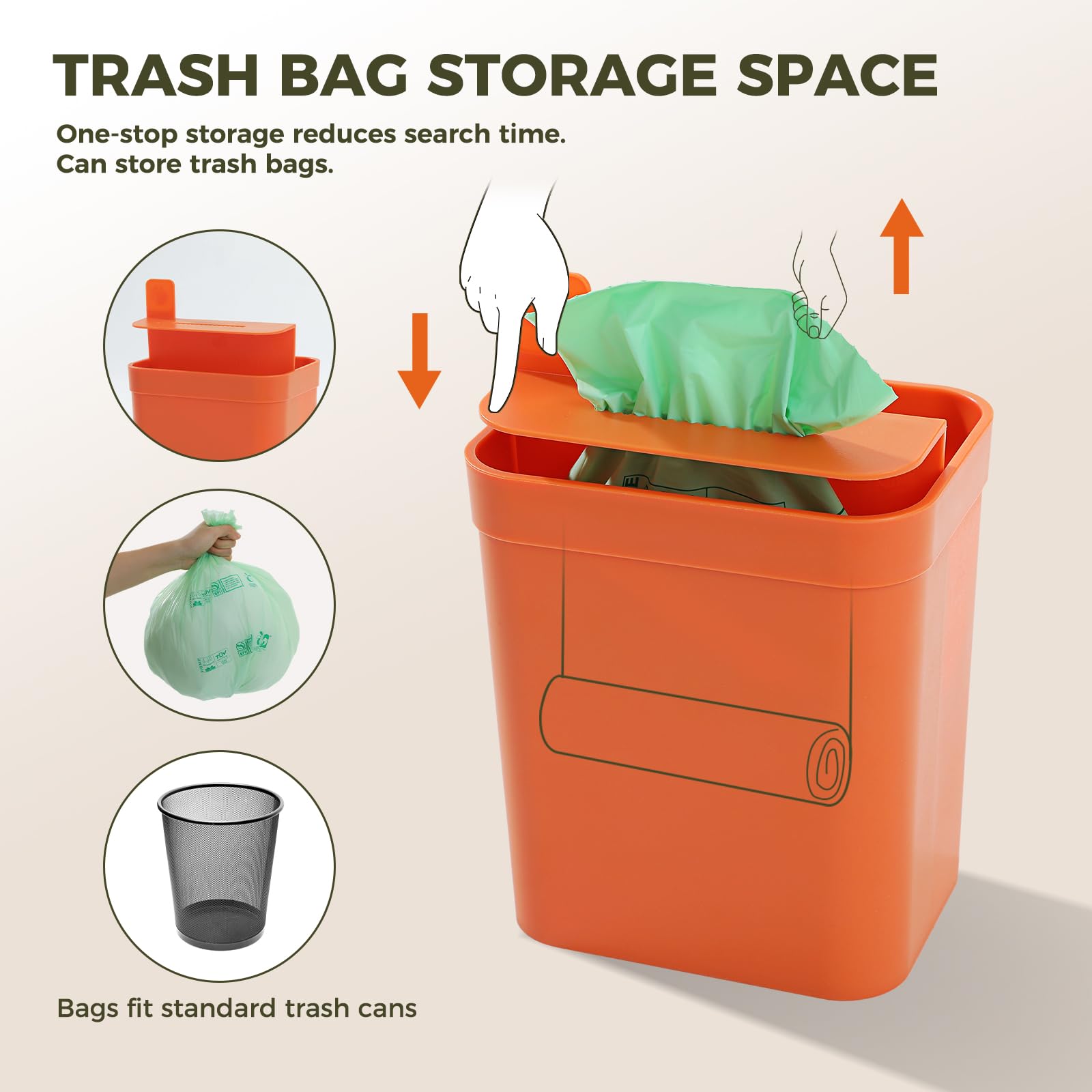 MUTTROS Cuchara de arena para gatos con 2 cucharas compostables reemplazables, pala de arena con soporte para caja de arena, el tamiz para gatos incluye 1 rollo de bolsas de arena para gatos y bolsa