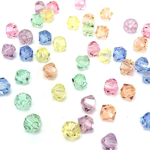 50 piezas Swarovski 5328 0.157 in Crystal Xilion Bicone Beads Rhinestone DIY Joyería Marking Baby Colors Mix de Mychobos (cristal al por mayor)