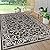 JONATHAN Y SMB106G-8 Charleston Vintage Filigree Textured Weave Indoor Outdoor Area Rug Classic Coastal Easy Cleaning Bedroom Kitchen Backyard Patio Non Shedding, 8 X 10, Black/Gray