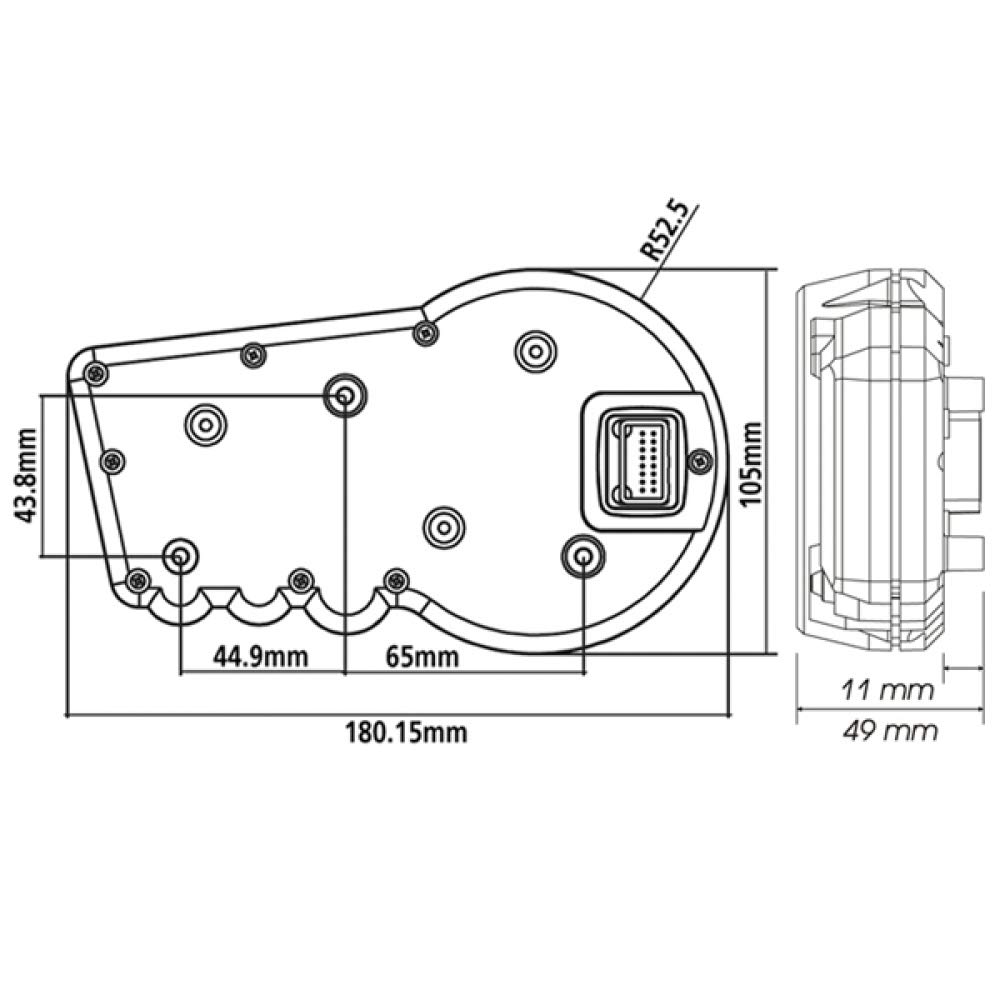 Koso Multifunctional Speedometer RX2 GP Style