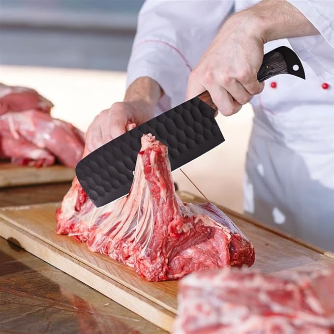 Set Cuchillos Cocina 5 Piezas Acero Inoxidable Madera miniatura 2