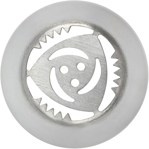 Miniatura 2 de Restaurantware Pastry Tek - Punta de tubería rusa, 1 punta para decoración de pastel de rosas, # 9, resistente a la corrosión, punta de decoración