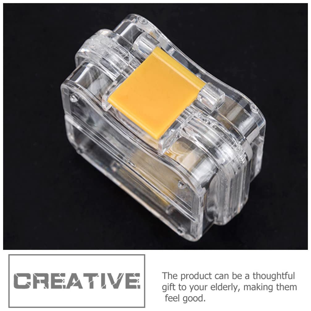 5Pcs Membrane Tooth Boxes Transparent Membrane Film Tooth Box with Latch Denture Storage Boxes