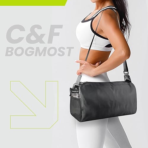 Miniatura 5 de C&F BOGMOST Pequeña bolsa de viaje plegable impermeable para gimnasio, playa, natación, bolsa de lona para hombres y mujeres, bolsa